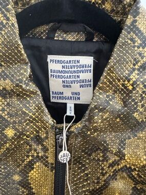 Baum und Pferdgarten Snake Print Jacket - Yellow Brown